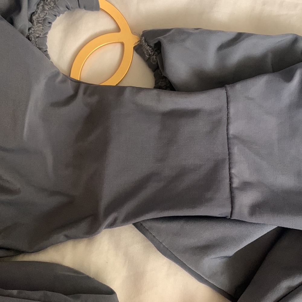 L*Space Gray Fringe Bikini Set - Picture 10 of 11